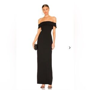 Lovers and Friends Galleria Gown in Black (revolve)